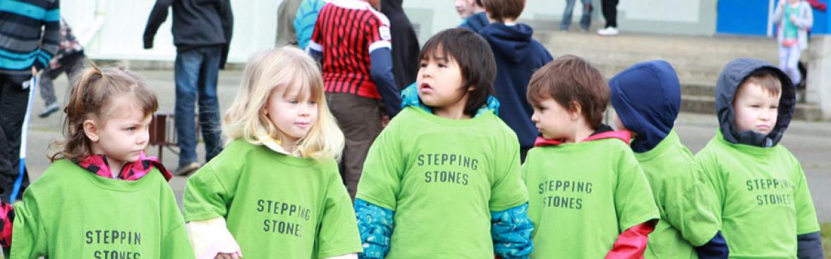 Port Alberni Children in the Stepping Stones Outfits